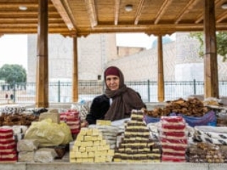 Samarkand market, sweets