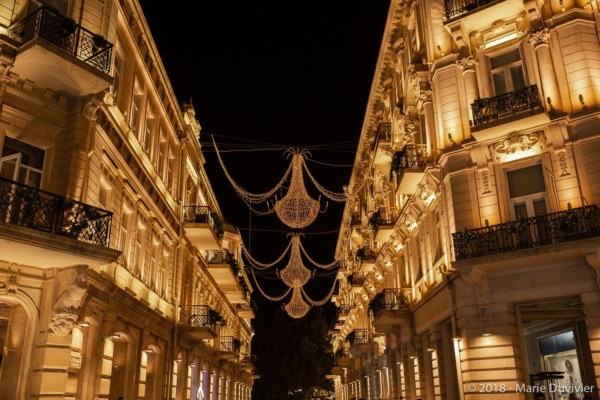 Baku, Nizami street by night