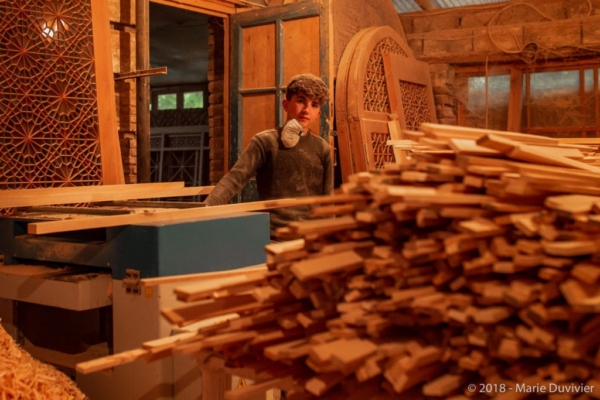 Sheki, stained glass window workshop