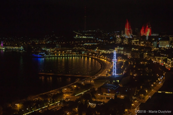 Baku, view from the Hilton bar