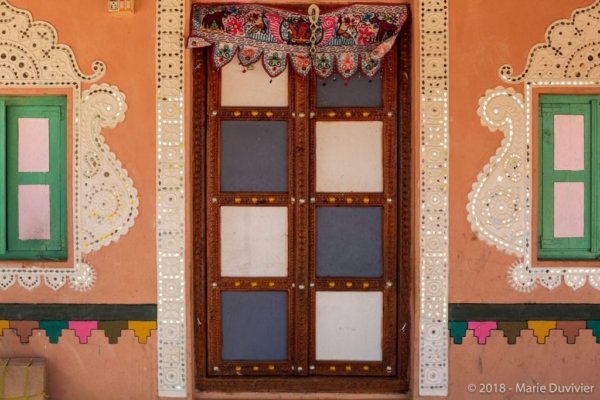 Hodka village, beautiful house entrance