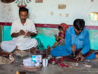 Hodka village, leather workshop