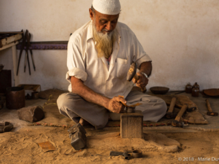 Nirona village, copper bell maker workshop