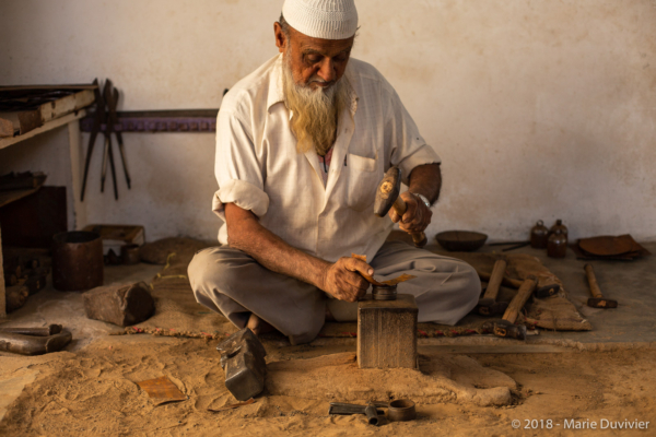 Nirona village, copper bell maker workshop