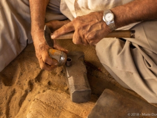 Nirona village, copper bell maker workshop