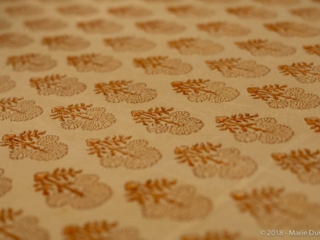 Ajrakhpur village, traditional block printing workshop