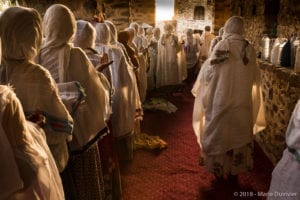 Amhara region, Debre Birhan Selassie church during Christian Orthodox Easter