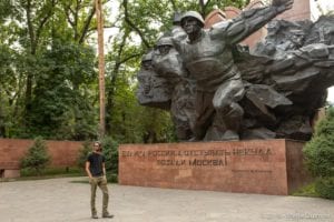 Almaty, Soviet monument to WWII heroes in Panfilov Park