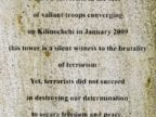 Jaffna and surroundings, destroyed water tower