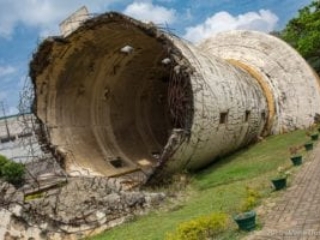 Jaffna and surroundings, destroyed water tower