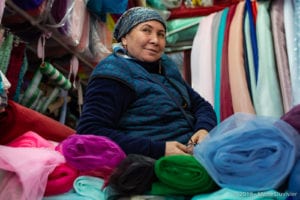 Shymkent, textile market