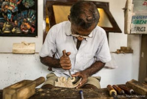 Ambalangoda, wooden mask workshop