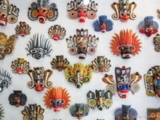 Ambalangoda, colourful wooden masks