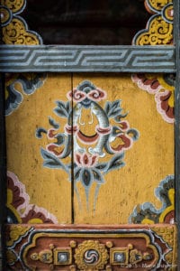 Paro, traditional painting on wood