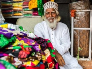 Varanasi, textile market