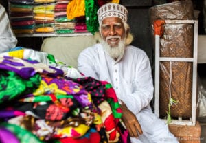 Varanasi, textile market