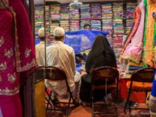 Varanasi, textile market