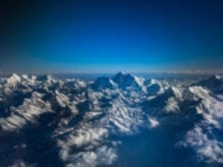 Flight over the Himalayas