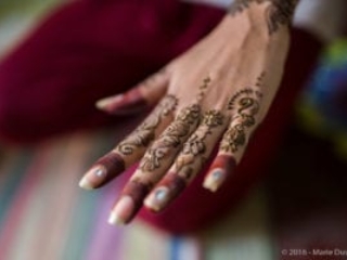 Varanasi, Henna at a local house