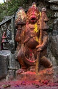 Gorkha, Hanuman statue