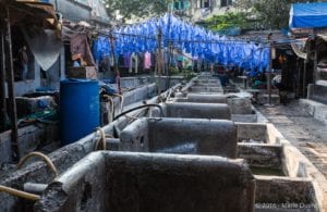 Bombay, Dhobi Ghat (open air laundromat)