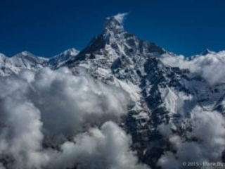 Annapurna, seen from an ultralight aircraft