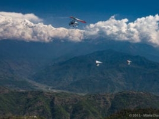 Annapurna, seen from an ultralight aircraft