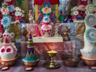 Pokhara surroundings, Tibetan settlement, butter sculptures