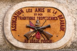 Saint-Tropez, motto 'Ad usque fidelis' (faithful to the end)