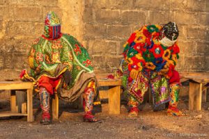 Ouidah, voodoo festival, Egungun (spirits) dance, Benin