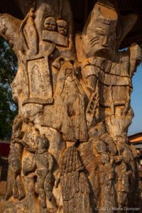 Ouidah, Houenouho sculpted tree, Benin