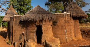 Boukombe district, Takyenta (traditional mud house), Benin